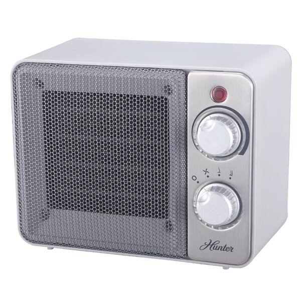 Hunter 1500-Watt Ceramic Retro Electric Portable Heater - White HPA15C-WH -  The Home Depot
