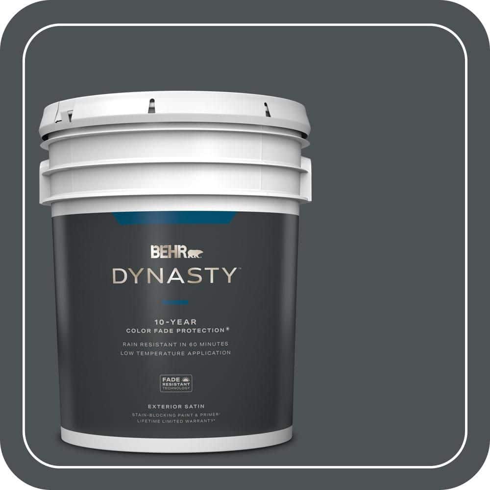 5 gal. Home Decorators Collection #HDC-WR15-4 Lump of Coal Satin Enamel Exterior Stain-Blocking Paint & Primer price history on PriceWatchPro
