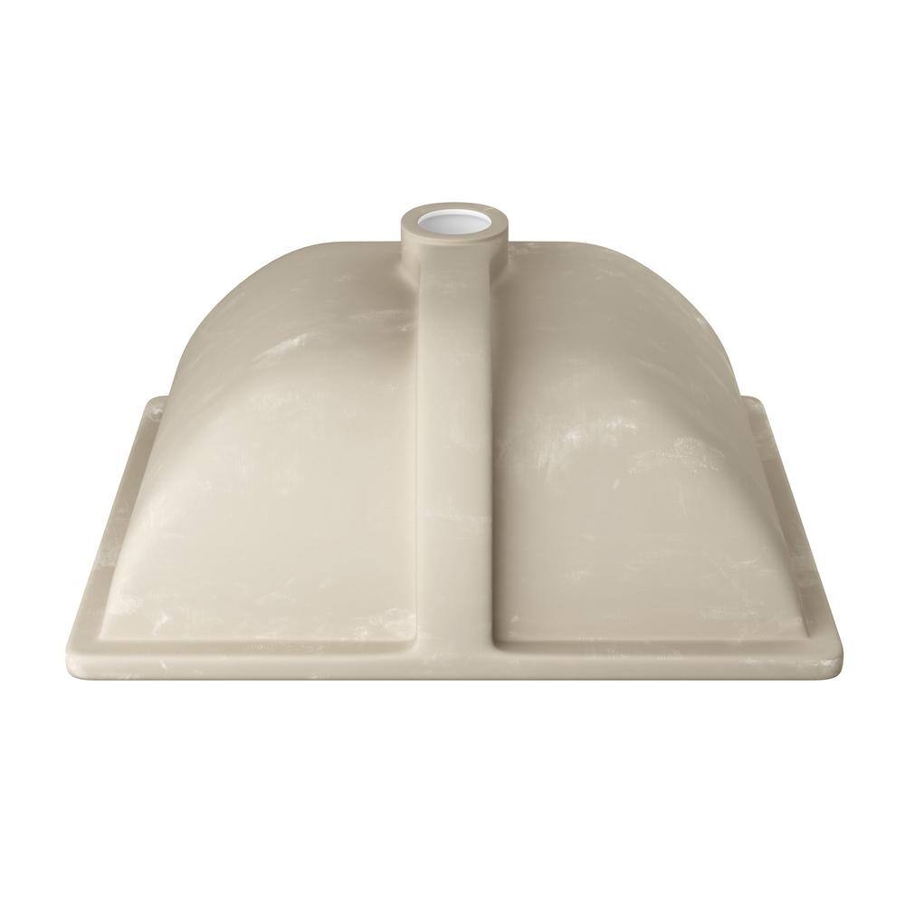 Denbigh 18" White Ceramic Rectangular Undermount Bathroom Sink