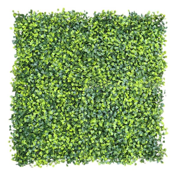 BANSA ROSE 20 in. H x 20 in. W Plastic Artificial Boxwood Hedge Privacy Garden Fence for Home Backyard Garden Indoor, 1-Pieces