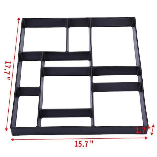 P82D Imitation Wood Grain DIY Stepping Stone Mold for Path Maker Paving  Cement Brick Mold