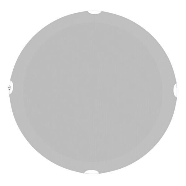BANSA ROSE 6 ft. Round Light Gray Above Ground Waterproof Pool Winter Cover, Swimming Pool Cover Protector