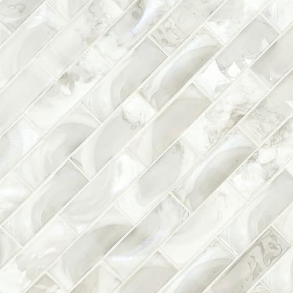 MSI Pearla Subway 12 in. x 12 in. x 0.24 in. Glass Mesh-Mounted