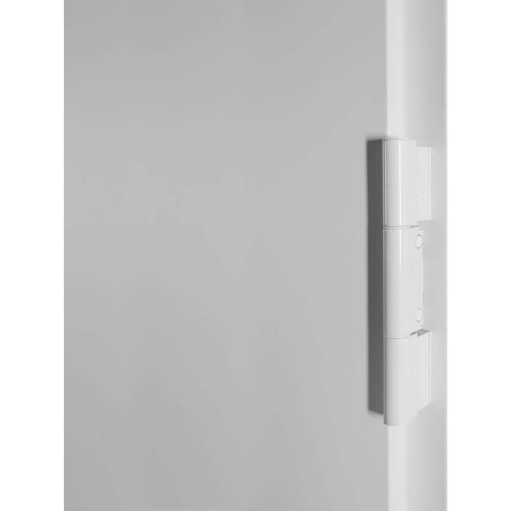 Aura Anthracite Zinc-Galvanized Steel Front Door with Frosted Glass