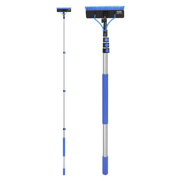 VEVOR Water Fed Pole Kit, 20 ft. Solar Panel Cleaning Pole with Extendable Handle, 180° Rotatable Brush Head and 65.6 ft. Hose