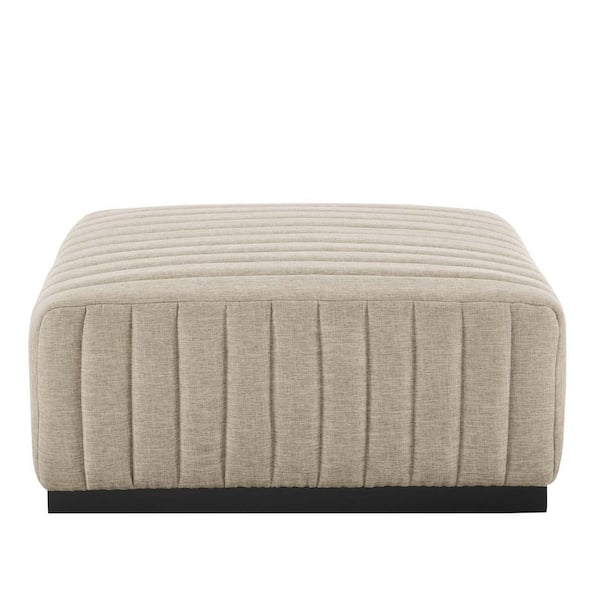 WestinTrends Genevieve 21 Wide Square Upholstered Cushion Ottoman Foot  Stool