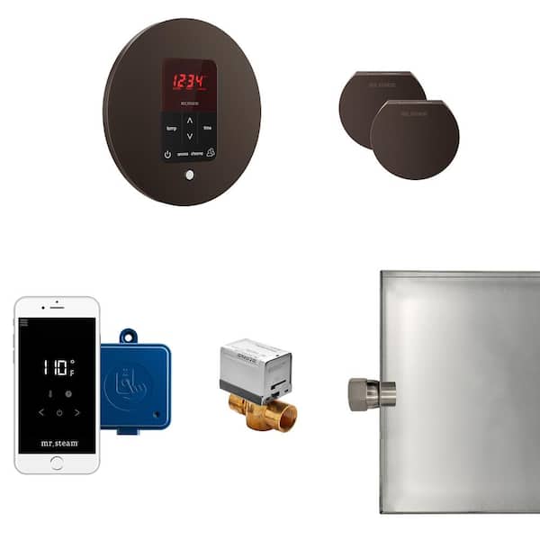 Mr. Steam Butler Max Package Round in Oil Rubbed Bronze