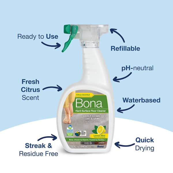 32 oz. Lemon Mint Hard-Surface Floor Cleaner