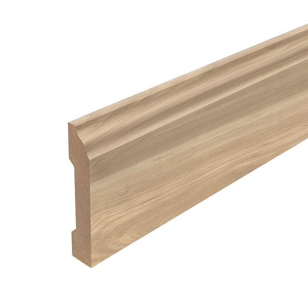 PERFORMANCE ACCESSORIES Holloway 0.62 in. T x 3.3 in. W x 94.5 in. L Textured Wood Look Laminate Moulding/Trim Base Molding