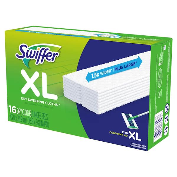 Swiffer Sweeper Professional XL Unscented Dry Sweeping Cloths Refills  (16-Count, 4-Pack) 079168938869 - The Home Depot