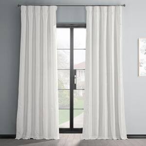 Off White Solid Rod Pocket Room Darkening Curtain - 50 in. W x 84 in. L (1 Panel)
