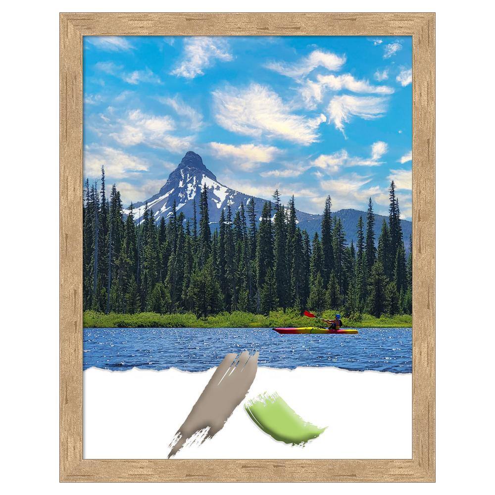 Amanti Art Imprint Light Bronze Wood Picture Frame Opening Size 11x14 in.