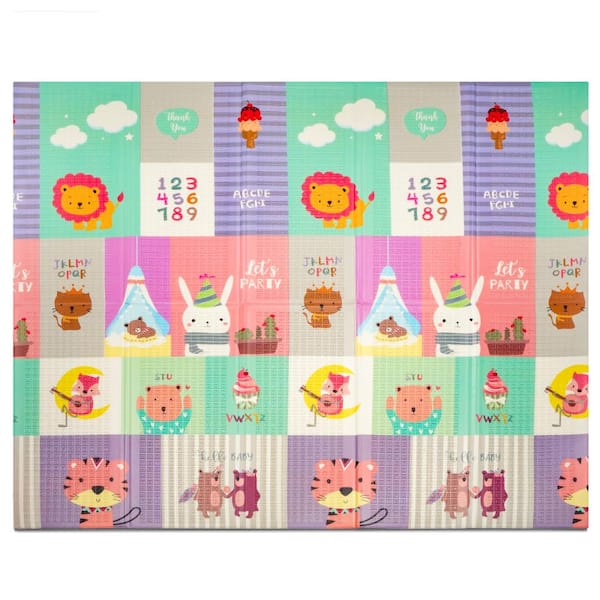 Sorbus Baby Play Mat, Foam Mats for Floor with Travel Bag Waterproof Foldable Mats -78" x 70" x 0.4
