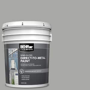 5 gal. #PFC-68 Silver Gray Semi-Gloss Direct to Metal Interior/Exterior Paint