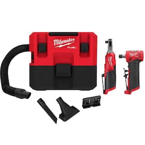 M12 FUEL 12V Lithium-Ion Brushless Cordless High Speed 3/8 in. Ratchet w/M12 FUEL Die Grinder & M12 FUEL Wet/Dry Vac