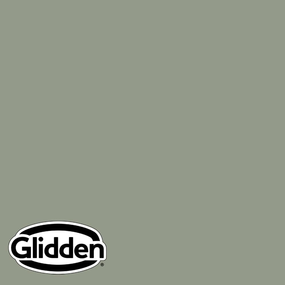 Glidden Essentials 1 gal. PPG11285 Green Tea Leaf Flat Exterior Paint