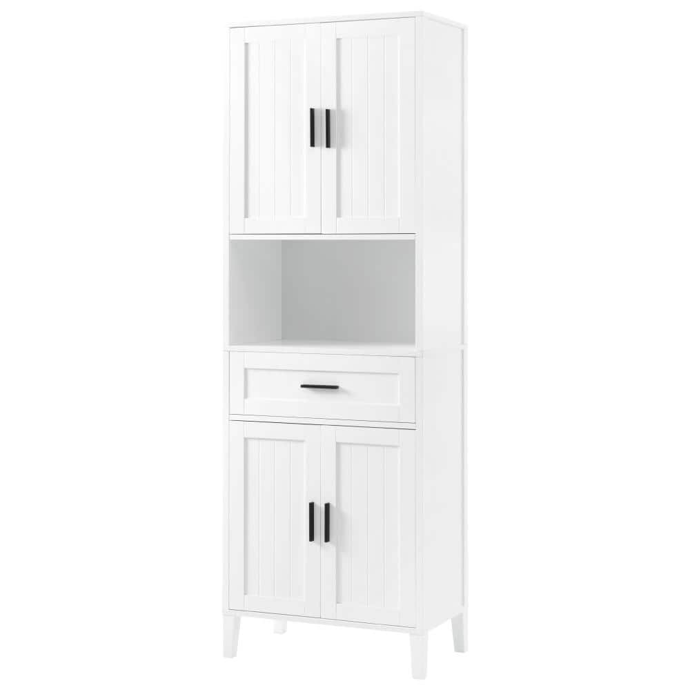 70.9 in.  White Freestanding Tall Bathroom Cabinet with Soft-Close Doors, Drawer, and Adjustable Shelves price history on PriceWatchPro