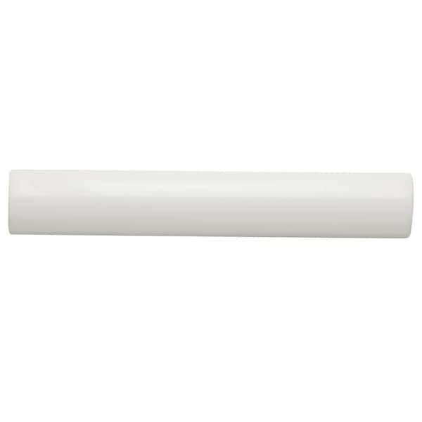 Daltile Restore Bright White Glossy 1x6 Glossy Ceramic Trim & Border Tile (1.8 sq. ft. / each)