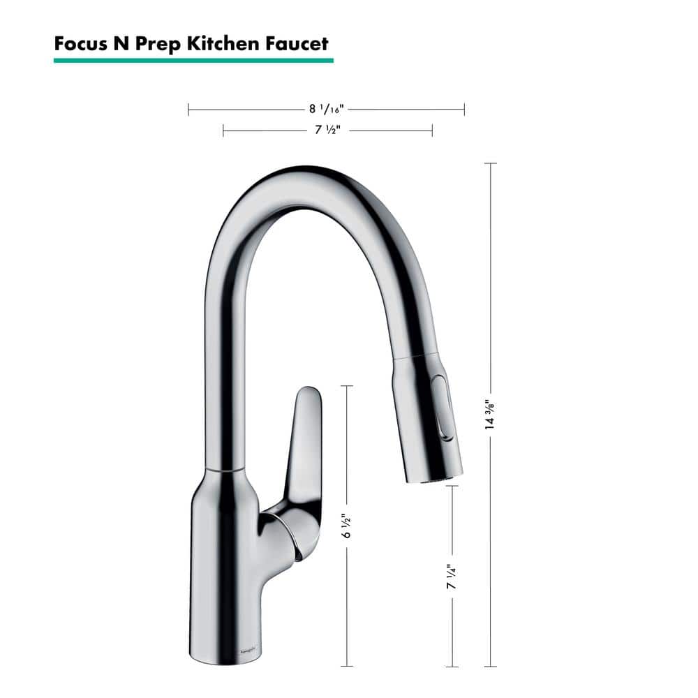 Elegant 14'' Brushed Gold Optic Pull-Down Kitchen Faucet with Ceramic Disc
