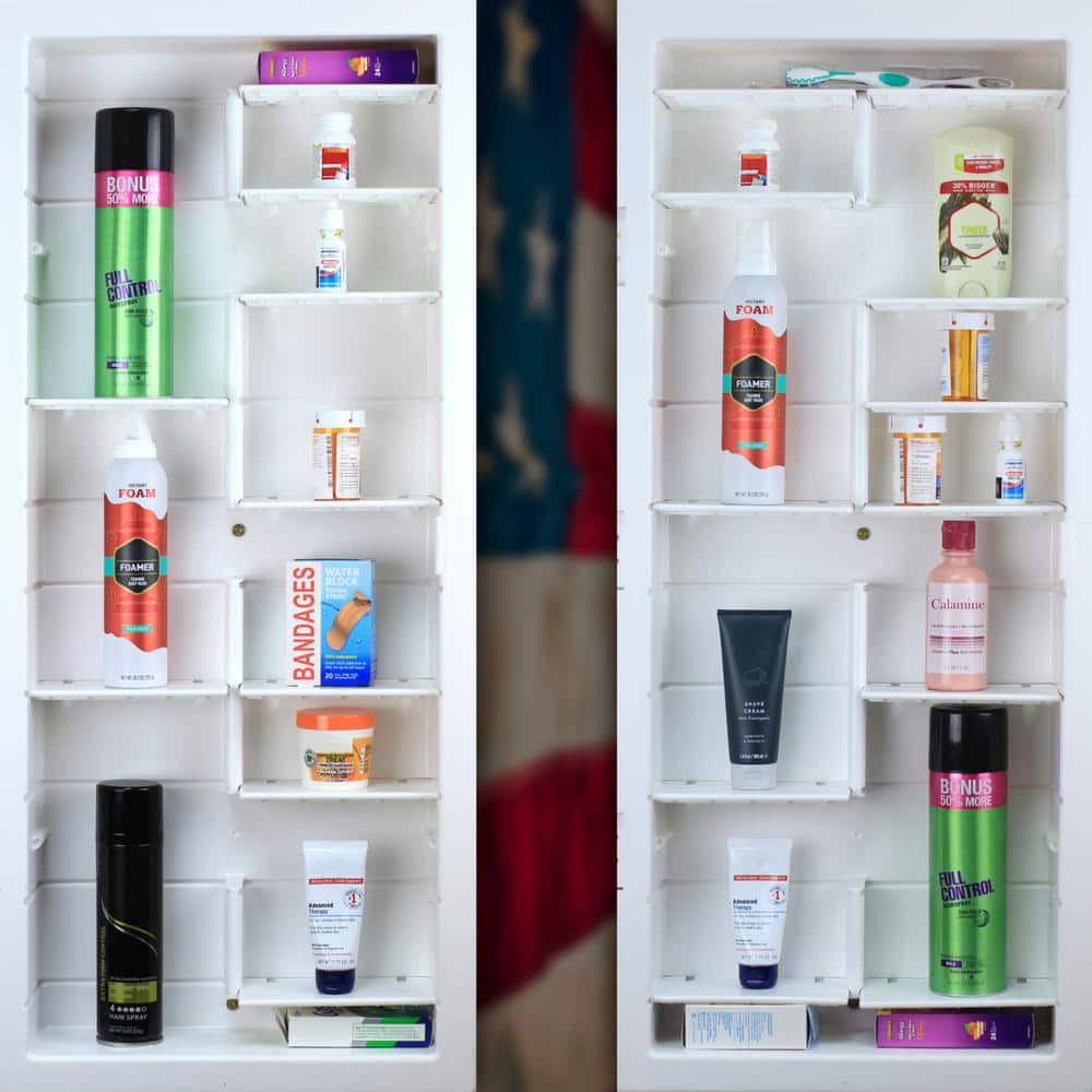 Zaca 16" x 36" Recessed Medicine Cabinet with Adjustable Shelves