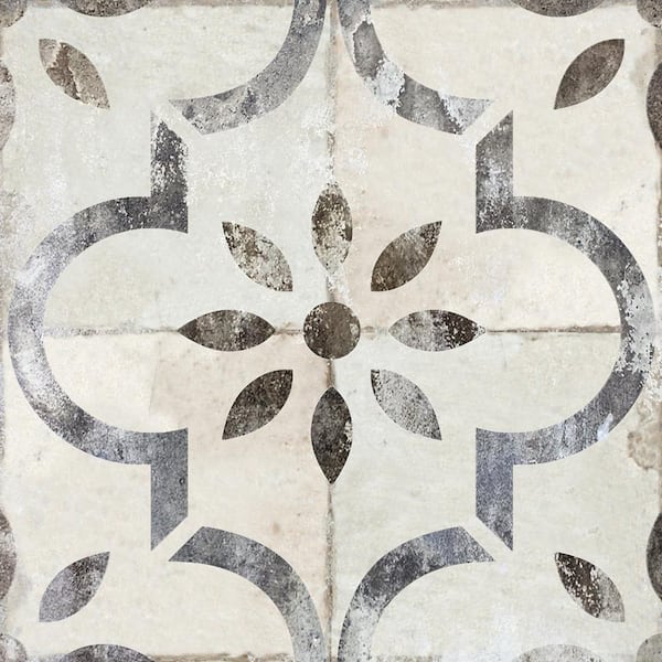 MI ALMA Grey and Black R21 8 in. x 8 in. Vinyl Peel and Stick Tile (24 Tiles, 10.67 sq. ft./Pack)