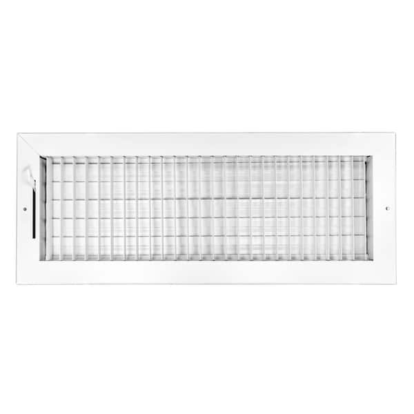 18 in. Wide x 8 in. High Adjustable, Single Deflection, 1 Way Supply Register for Duct Opening 18 in. W x 8 in. H