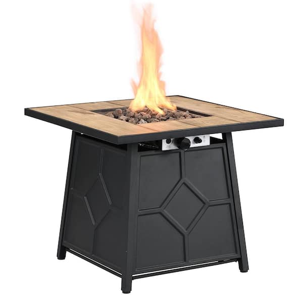Deswan Auxence 30 In X 25 Square, Bali 30 Slate Tabletop Gas Fire Pit Instructions Pdf