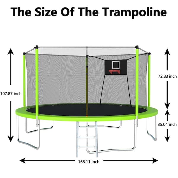 14 inch trampoline best sale