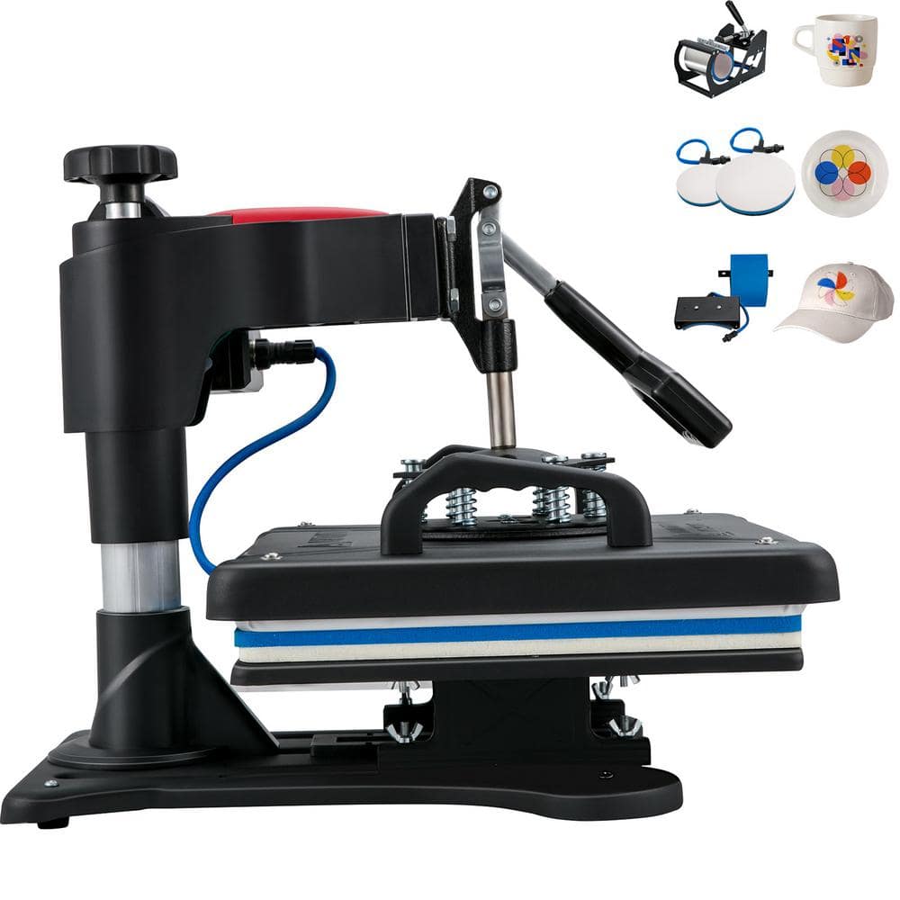 3D Heat Press サブリメーション用 SVOPES 5-in-1 Heat Press, 12 x 15 in. Digital Clamshell