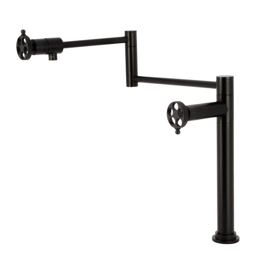 Wendell Deck Mount Pot Filler in Matte Black price history on PriceWatchPro
