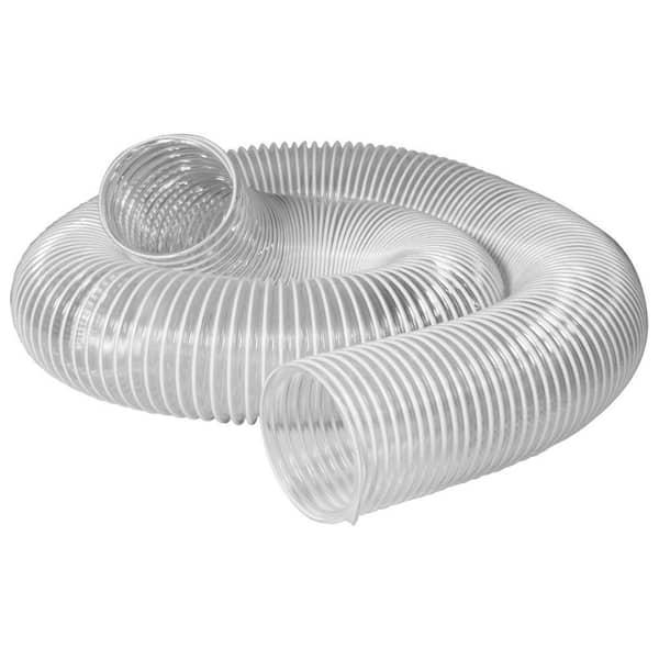 Clear Dust Collection Hose 20ft Vacuum Cleaner Accessory Flexible PVC Tube 2.5in for sale online 