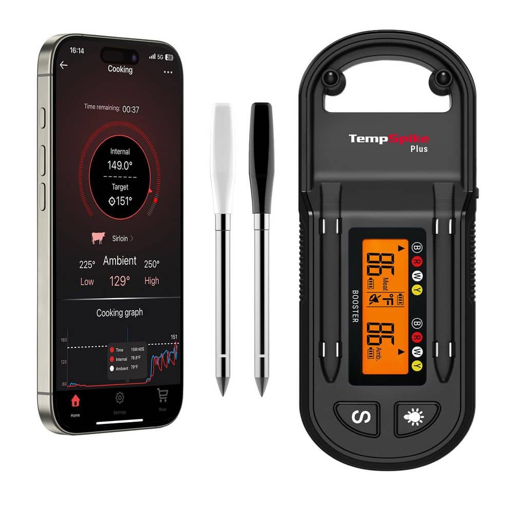 ThermoPro TempSpike Plus 600ft Bluetooth Meat Thermometer with