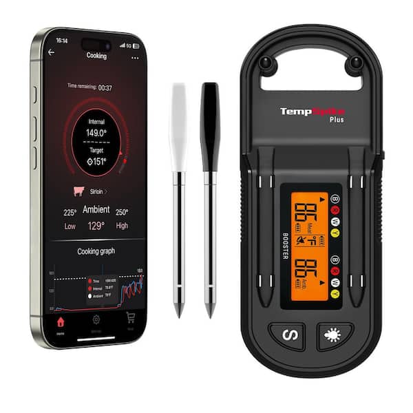 TempSpike Plus 600ft Bluetooth Meat Thermometer with Dual Ultra-Thin Probes