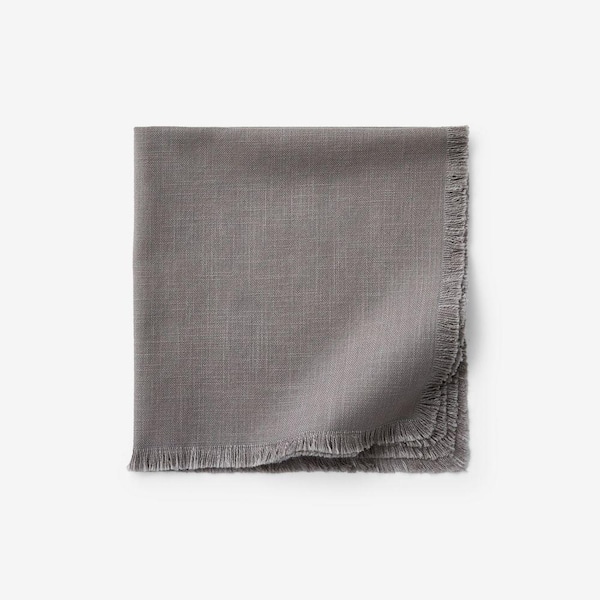 Company Cotton 19 in. W x 19 in. H Stone Solid Fringe Turkish Cotton Napkin (Set of 4)