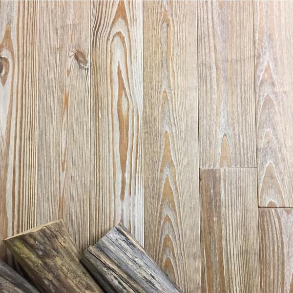 Antiqued Frosted Sierra Pine 3/4 in. Thick x 5-1/8 in. Wide x Random Length Solid Hardwood Flooring (23.3 sq. ft. /case)