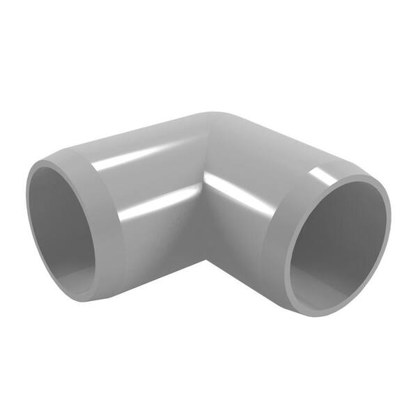 Formufit 1-1/4 in. Furniture Grade PVC 90-Degree Elbow in Gray