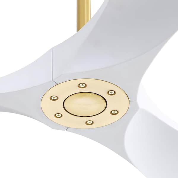 60 in. Indoor/Outdoor Smart Gold Ceiling Fan without Light for Bedroom or Living Room