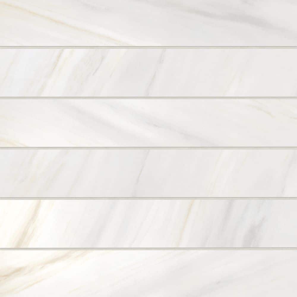 Magnifica ERA 4 in. x 24 in. Polished Bianco Lasa Porcelain Tile (12.34 sq. ft./Case) price history on PriceWatchPro