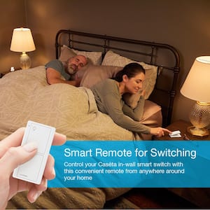 Pico Smart Remote (2-Button On/Off) for Caseta Smart Switch, White (PJ2-2B-GWH-L01)