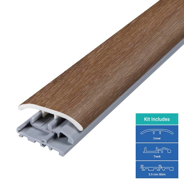 Fieldstone 0.31 in. T x 2 in. W x 78.7 in. L Vinyl 4-in-1 Molding