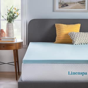 Linenspa 2 In Queen Gel Memory Foam Mattress Topper Hdlsqq30gt The Home Depot