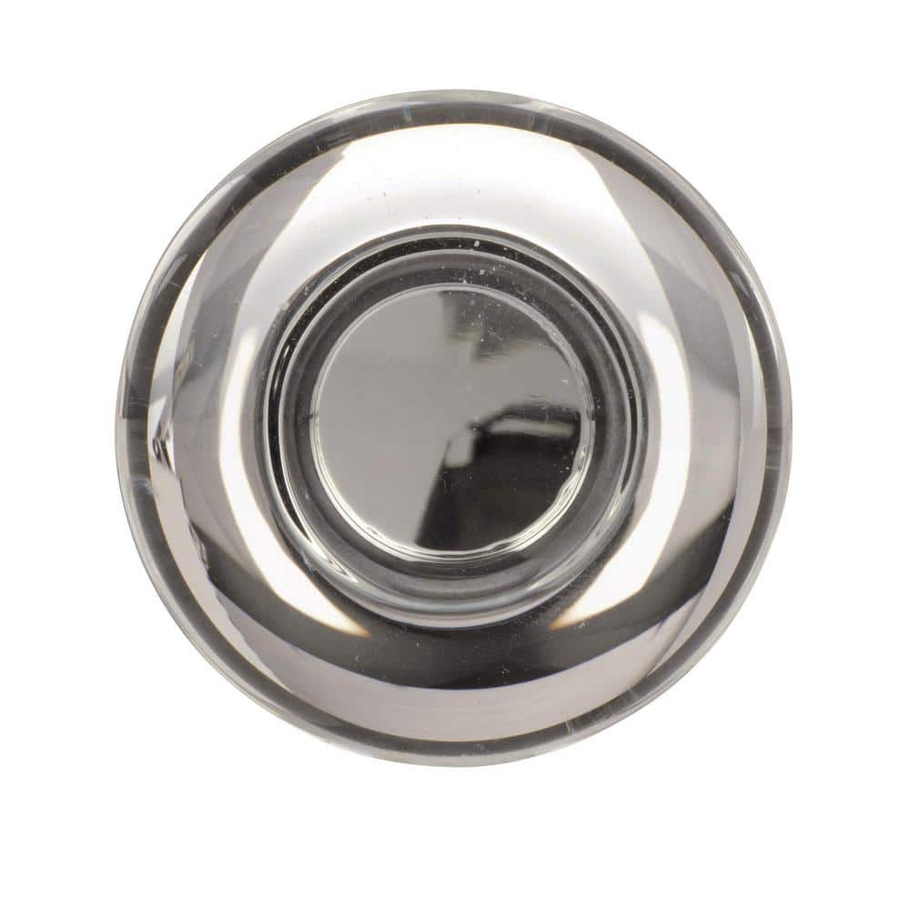 Clear and Black Bronze Round Cabinet Knob with Mounting Hardware