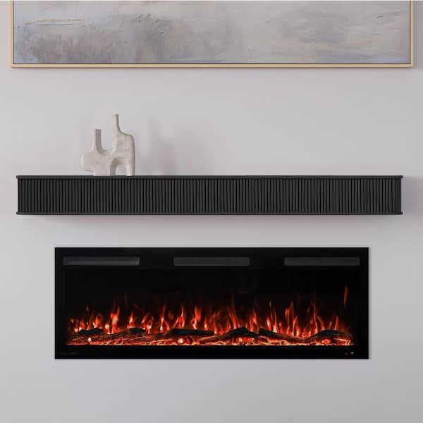 Alfama Sable Stain 60 in. Wood Fireplace Cap-Shelf Mantel