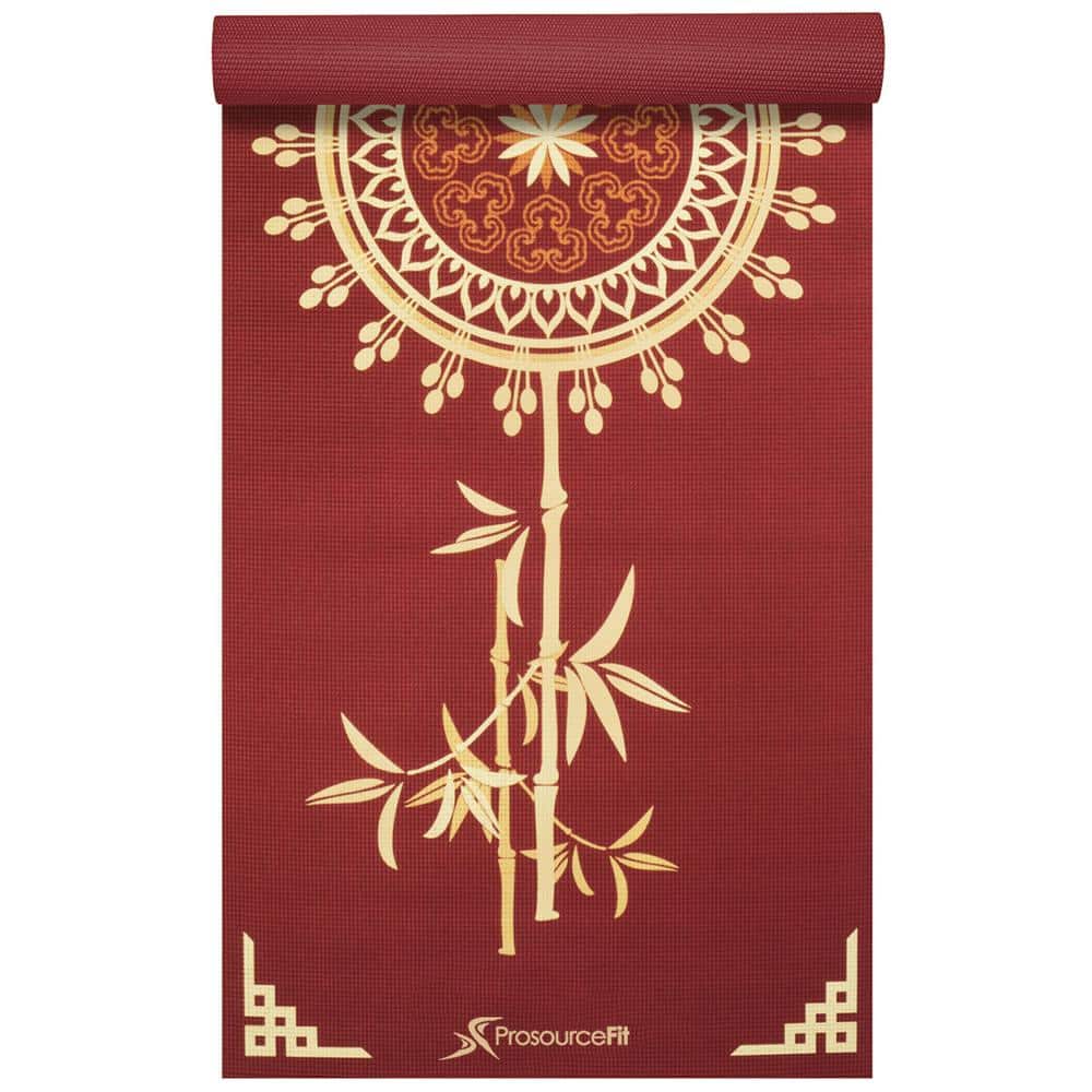 PROSOURCEFIT Floret 72 in. L x 24 in. W x 3/16 in. T Inspired Design Print  Yoga Mat Non Slip (12 sq. ft.) ps-1921-floret - The Home Depot