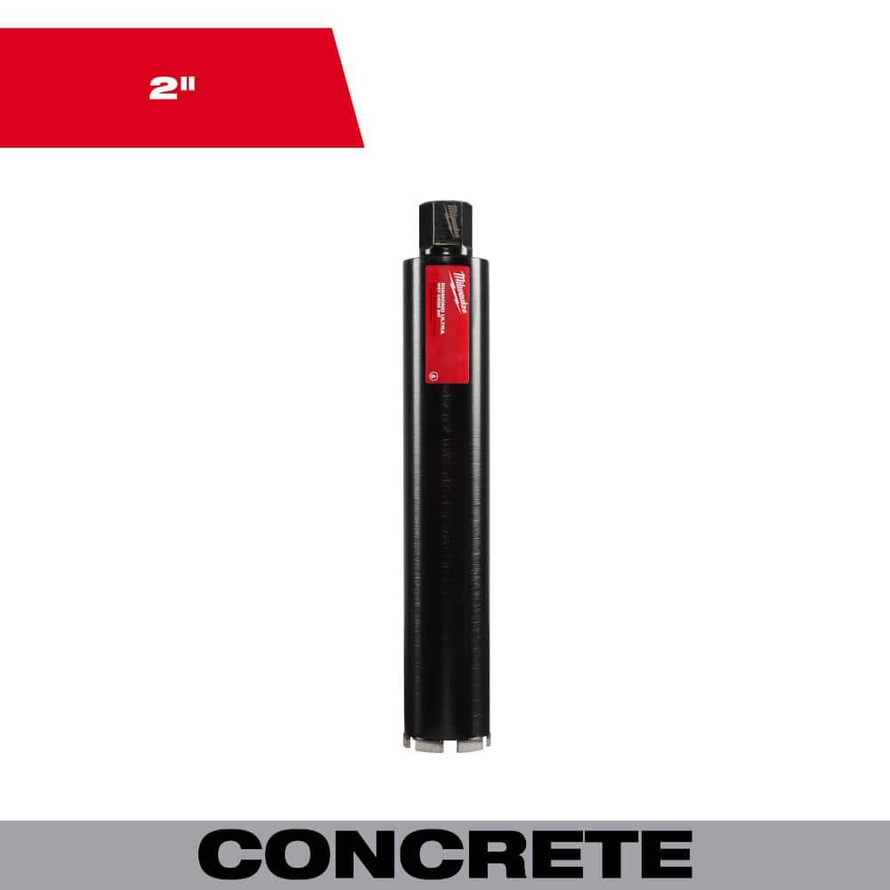 Milwaukee 2 in. Diamond Ultra Wet Core Bit 48-17-5020 - The Home Depot