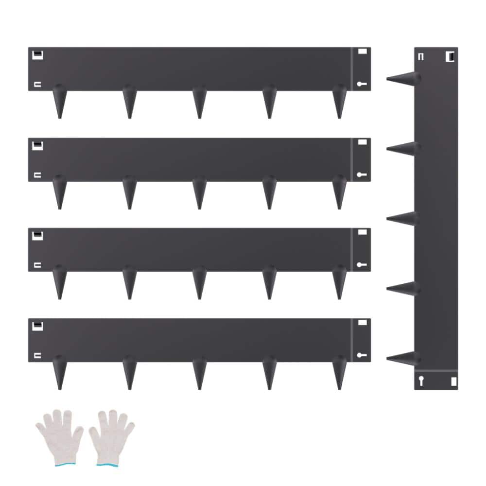 Steel Landscape Edging (5-Pack) 39 in. L x 5 in. H Rust-Resistant Galvanized Steel Border in Black price history on PriceWatchPro