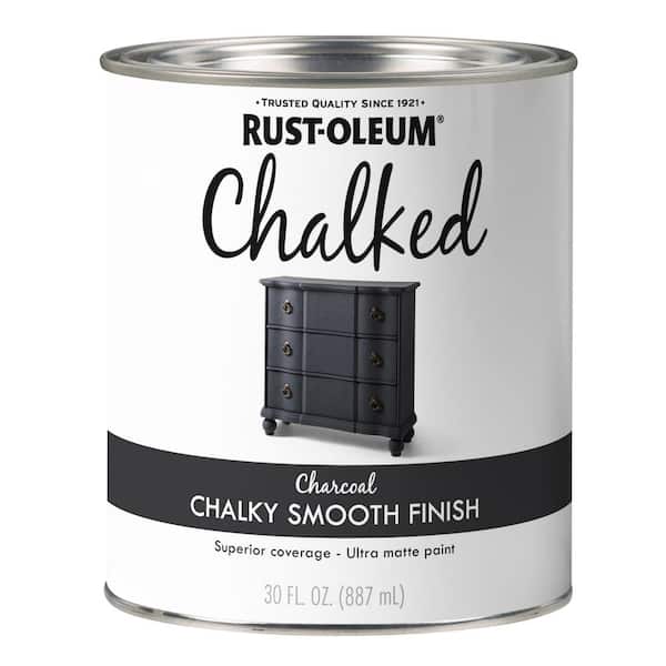 Black, Rust-Oleum Matte Specialty Chalkboard Paint-32 oz- 4 Pack, Size: Quart
