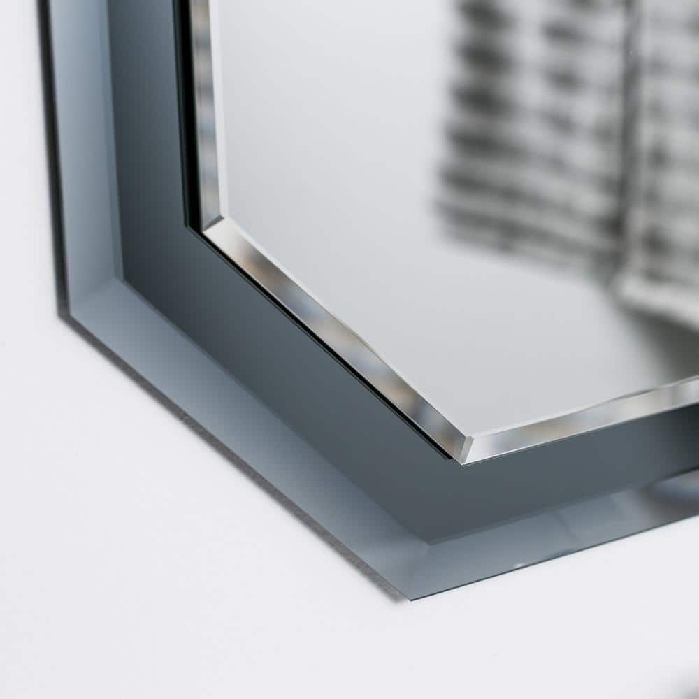 Grella Octagonal Frameless Wall Mirror 31.5" x 23.6"
