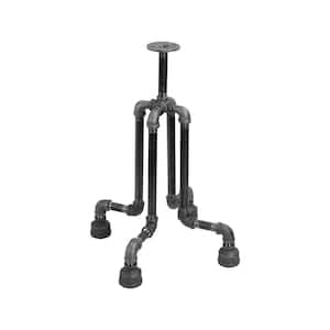 1/2 in. Black Pipe 16 in. W x 20 in. H Roots Design End Table Kit