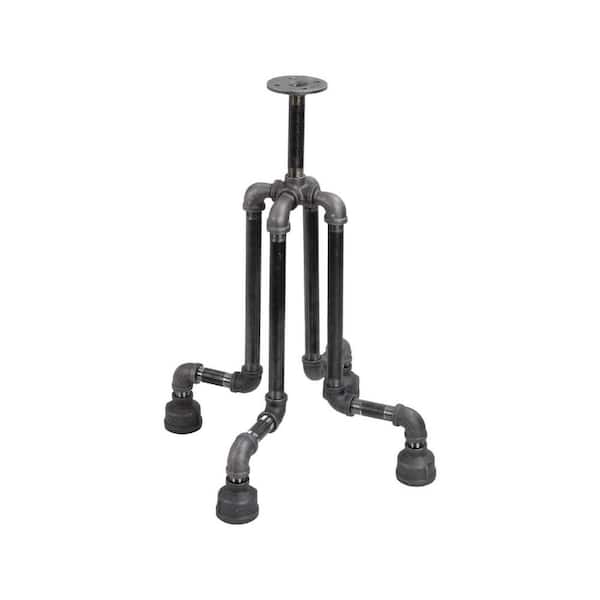 PIPE DECOR 1/2 in. Black Pipe 16 in. W x 20 in. H Roots Design End Table Kit